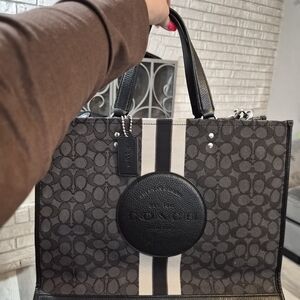 Coach Black and Gray Tote Bag